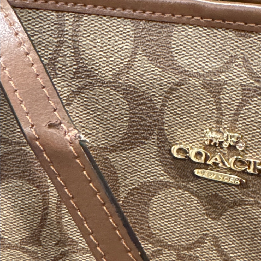 Coach Tote Signature Brown City Tote Large Bag - Picture 15 of 17